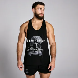 MP Men's Origin Graphic Stringer Washed Black - Size XXXL