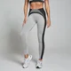 MP Women's Contrast Rib Seamless Leggings – Black/Grey