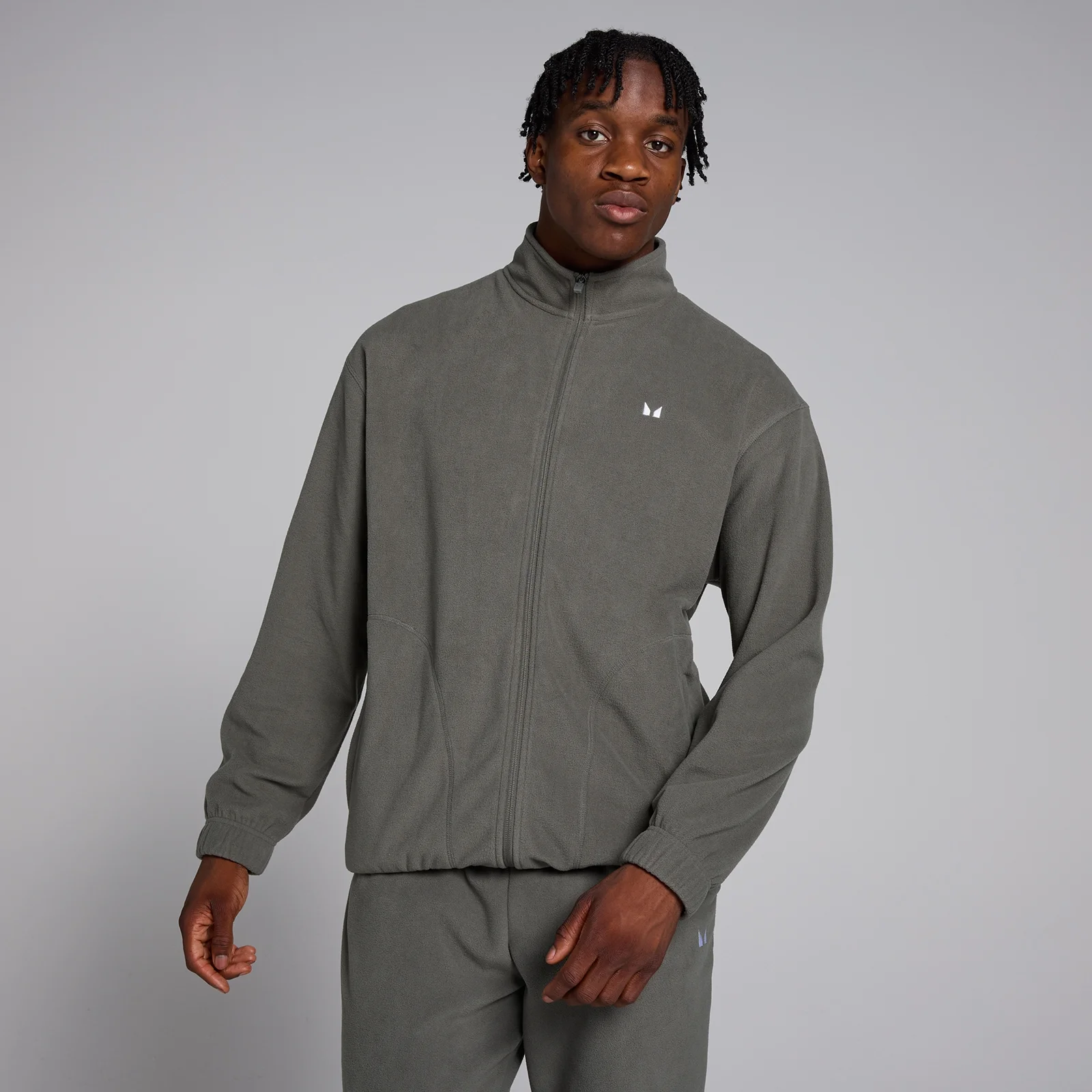 MP Men's Zip Through Fleece – Gun Metal - XS Bild 1