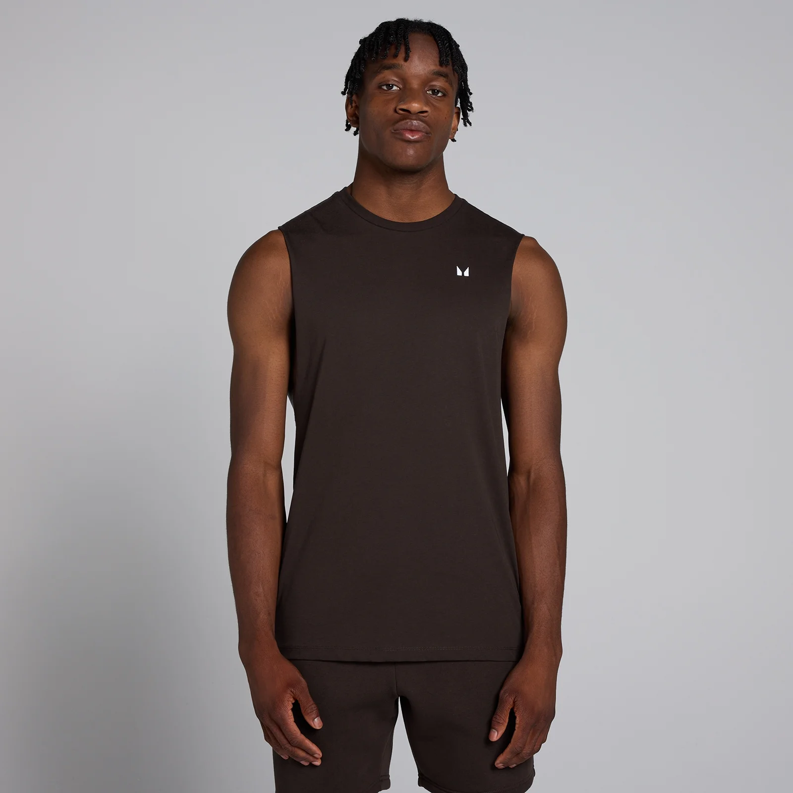 MP Men's Rest Day Drop Armhole Tank Top – Coffee - XS Bild 1