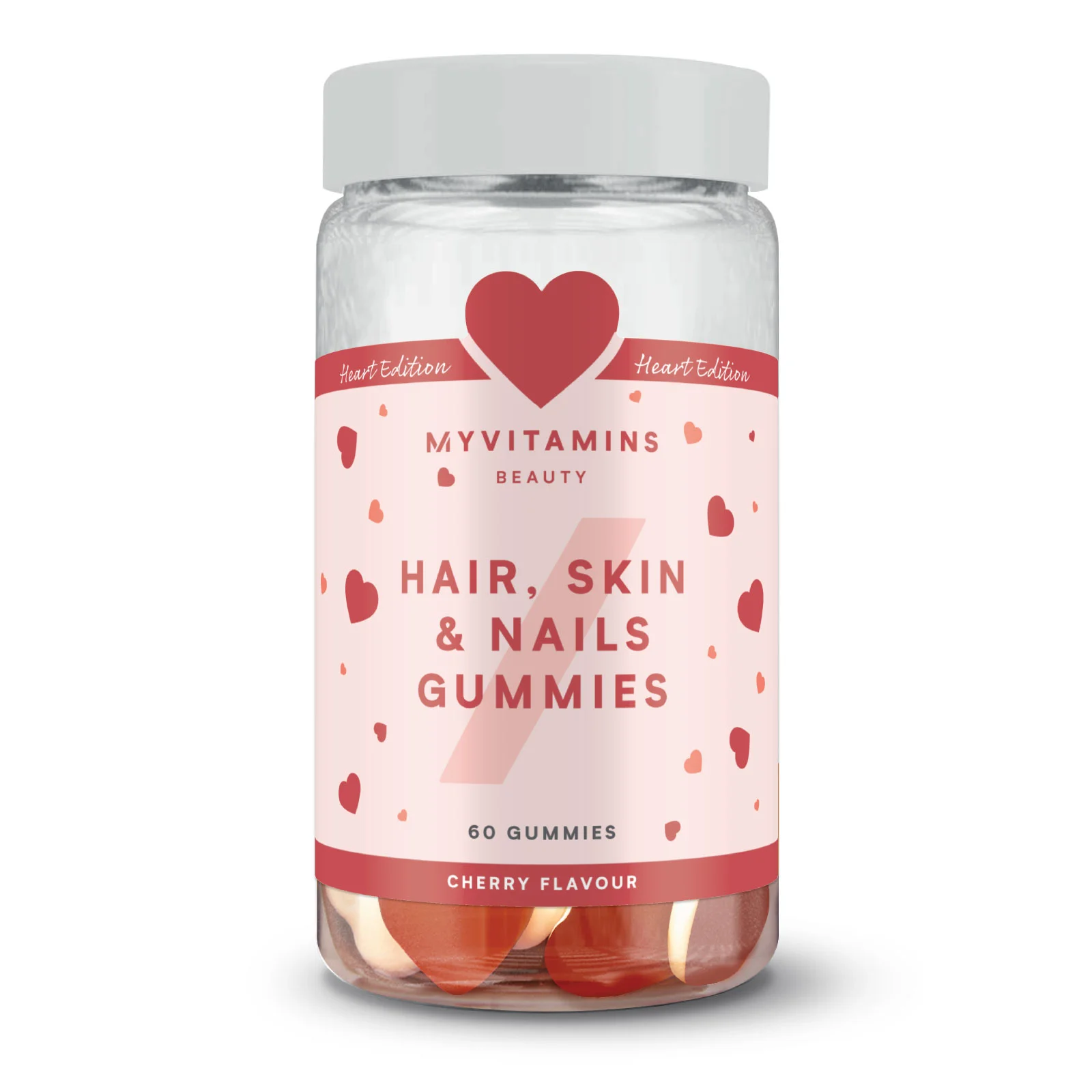 Hair, Skin & Nails Gummies – Layered Heart - 60gummies - Cherry Bild 1