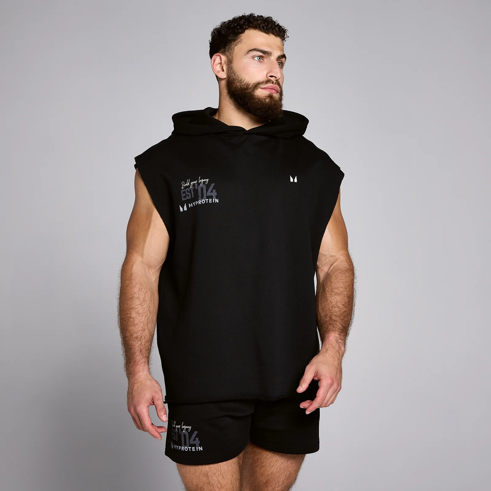 MP Men's Origin Graphic Hooded Vest – Black - XL Bild 1
