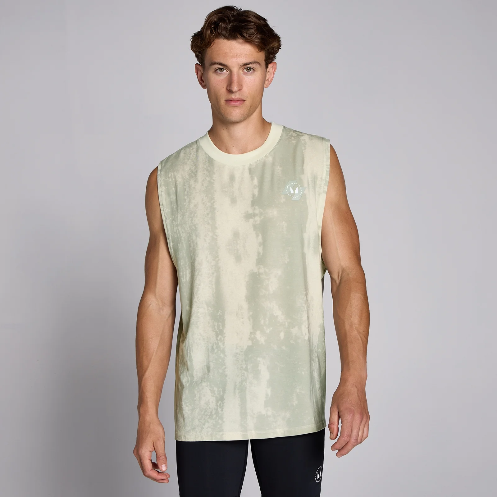 MP Men's Tempo Dropped Arm Hole Tank – Barley Green - XXL Bild 1