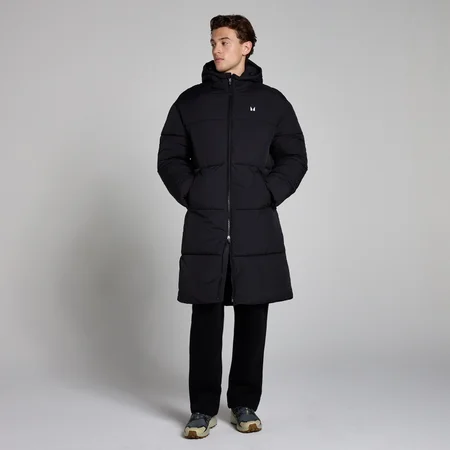 MP Men's Long Puffer Jacket – Svart