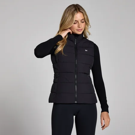 MP Women's Lightweight Puffer Gilet – Svart
