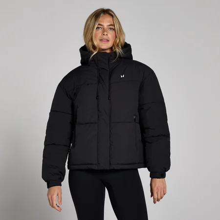 MP Women's Short Padded Puffer Jacket – Svart
