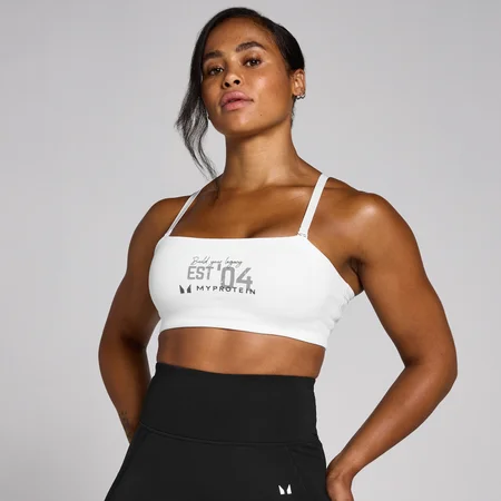 MP Women's Origin Graphic Training Sports Bra – White