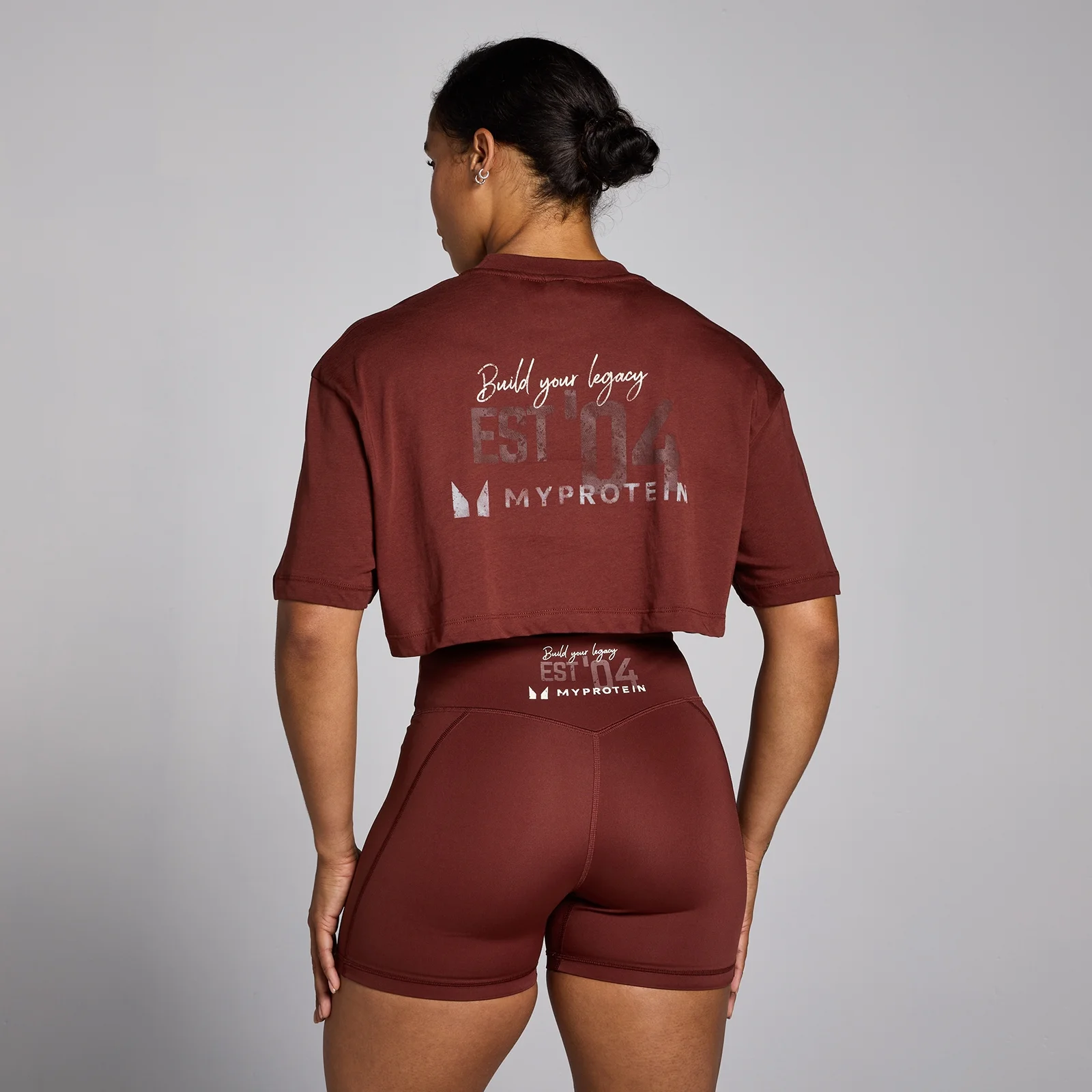 MP Women's Origin Crop Graphic T-Shirt – Firebrick - XS Bild 1