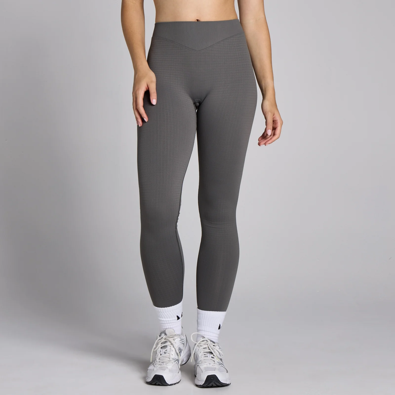 MP Women's Lifestyle Waffle Seamless Leggings – Gunmetal - XS Bild 1