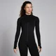 MP Women's Lifestyle Waffle Seamless Full Zip Jacket – Black
