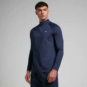 Men's Training 1/4 Zip & Joggers Bundle - Navy - Bottoms Size XXS