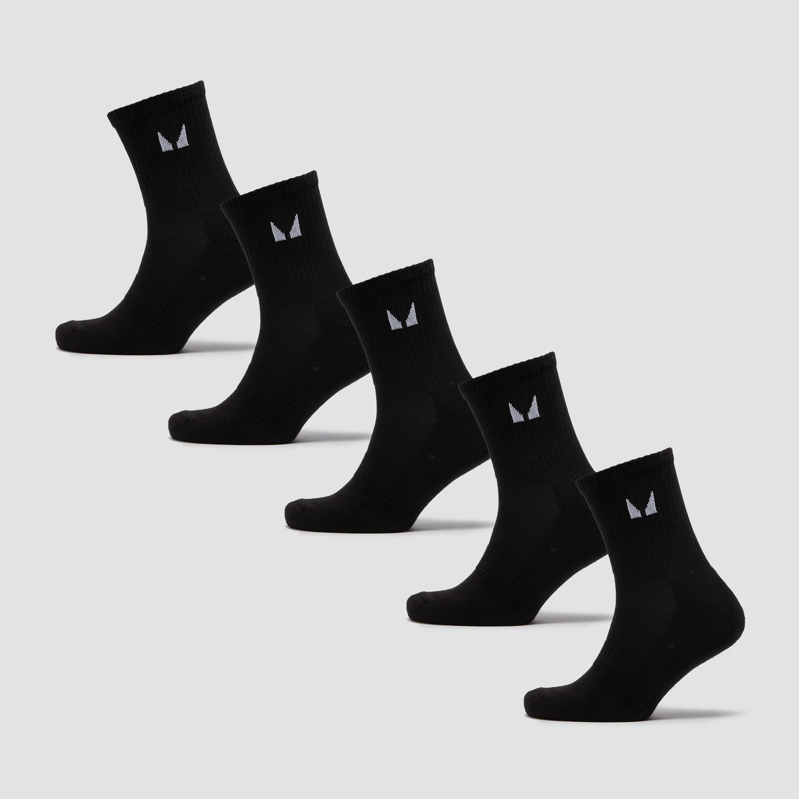 MP Unisex Crew Socks (5 Pack) - Black - UK 9-11 Bild 1