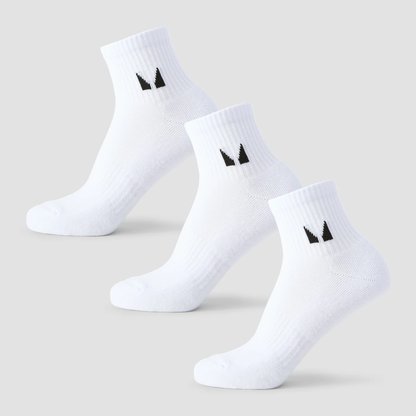 MP Unisex Ankle Socks (3 Pack) - White - UK 2-5 Bild 1