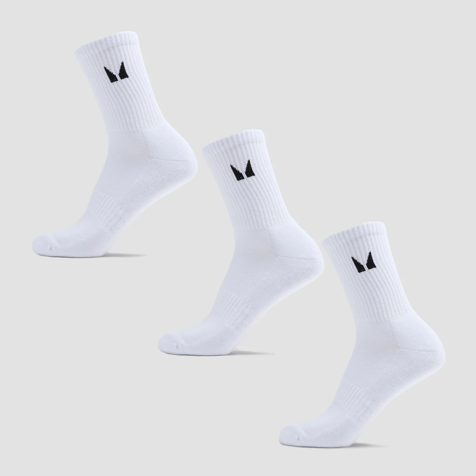 MP Unisex Crew Socks (3 Pack) - White - UK 9-11 Bild 1