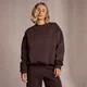 MP Women's Piping Detail Sweatshirt − Coffee