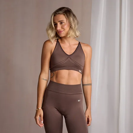 MP Women's V-Neck Seamless Bra – Coffee