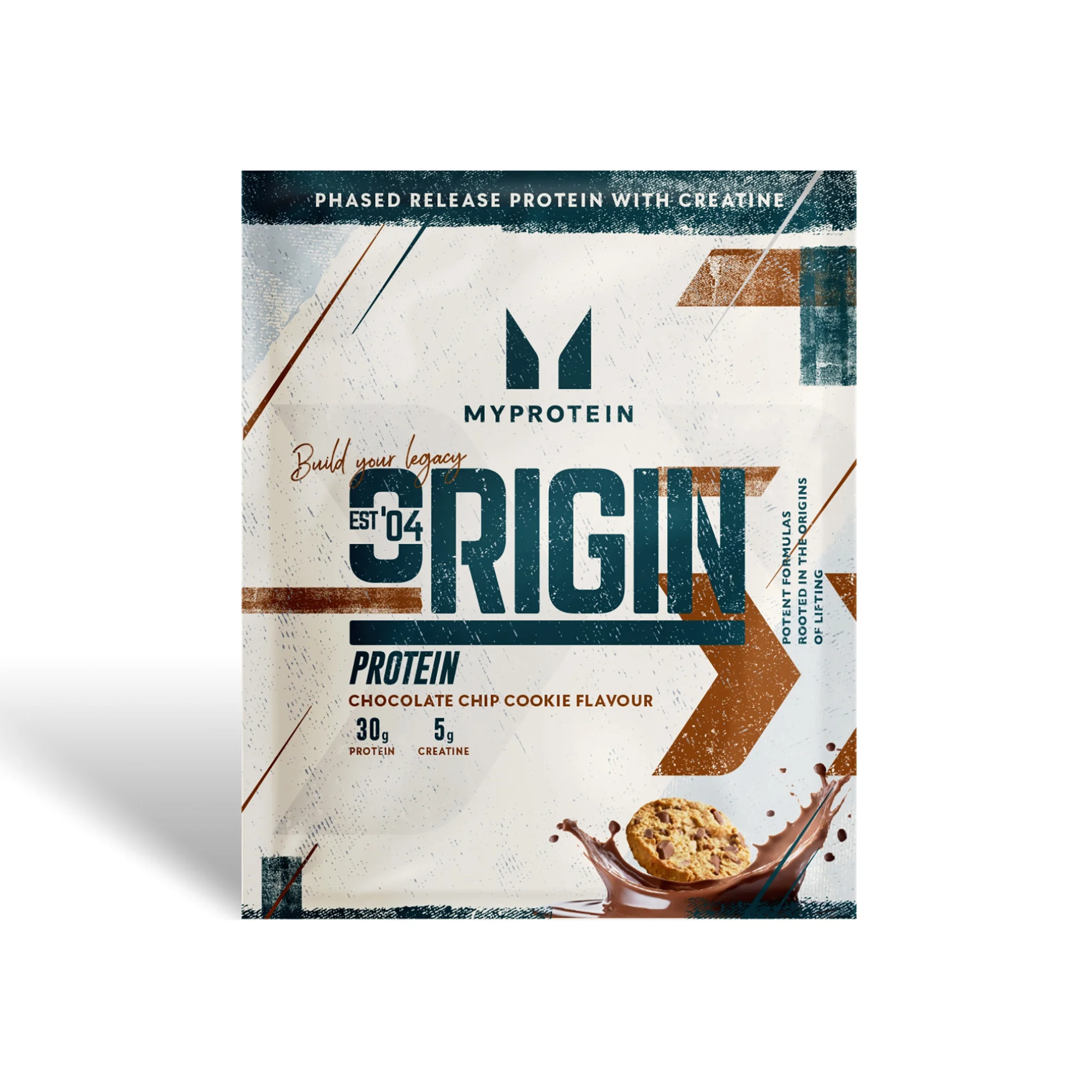 Origin Protein, with Creatine (Sample) - 1servings - Chocolate Chip Cookie Bild 1