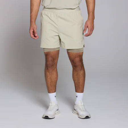 MP Men's Tempo 2 in 1 Graphic Shorts – Salt Grey