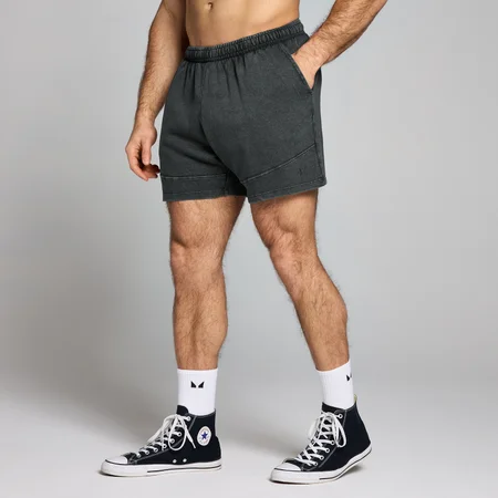MP Men's Origin Washed Graphic Sweatshorts – Washed Black
