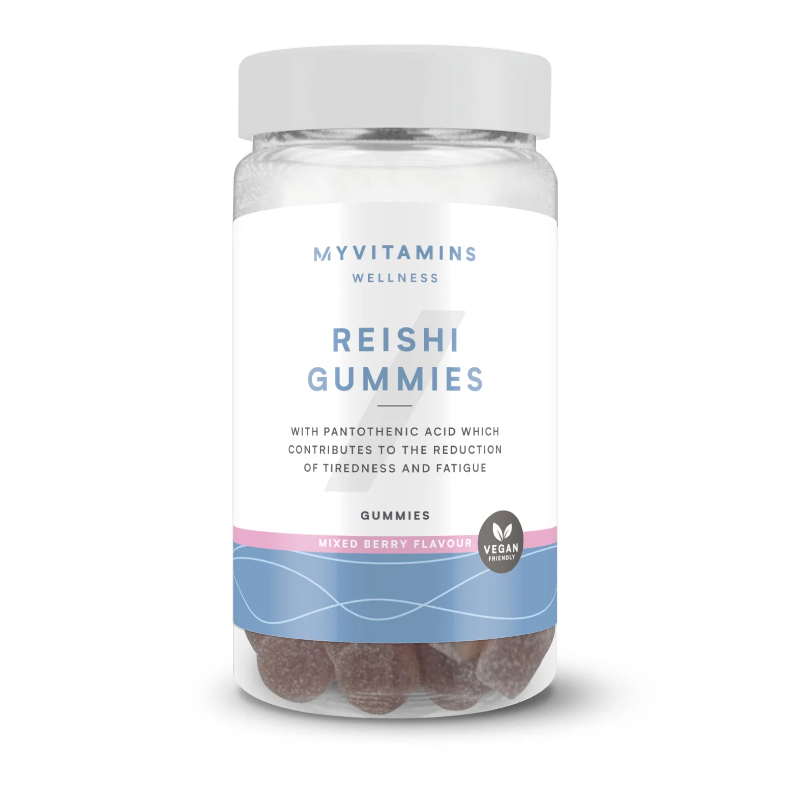 Tuggtabletter med svamp - 60gummies - Reishi (Relax) - Mixed Berry Bild 1