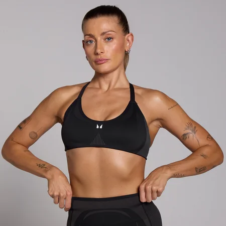 MP Women's Tempo Seamless Hybrid Sports Bra – Black