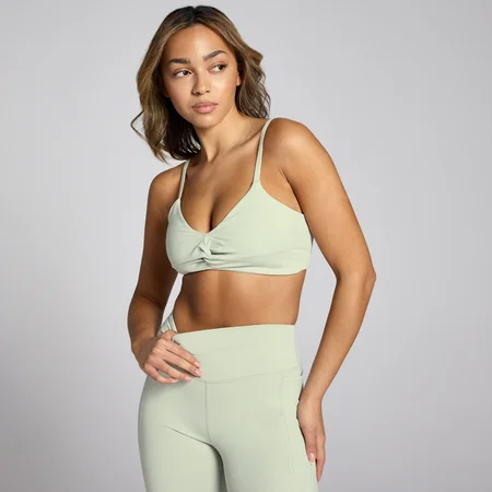 MP Women's Lifestyle Twist Front Sports Bra – Mineral Green