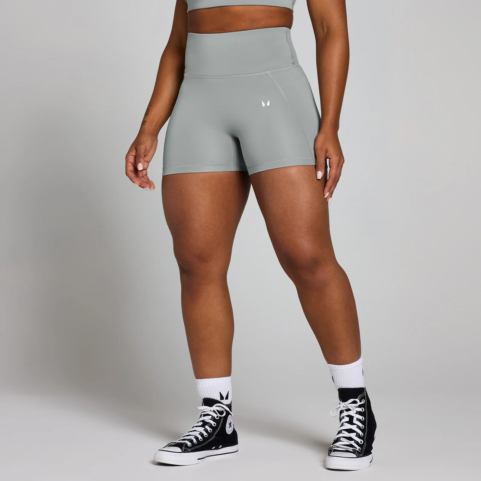 MP Women's Origin Graphic Training Shorts – Fossil Grey - XS Bild 1