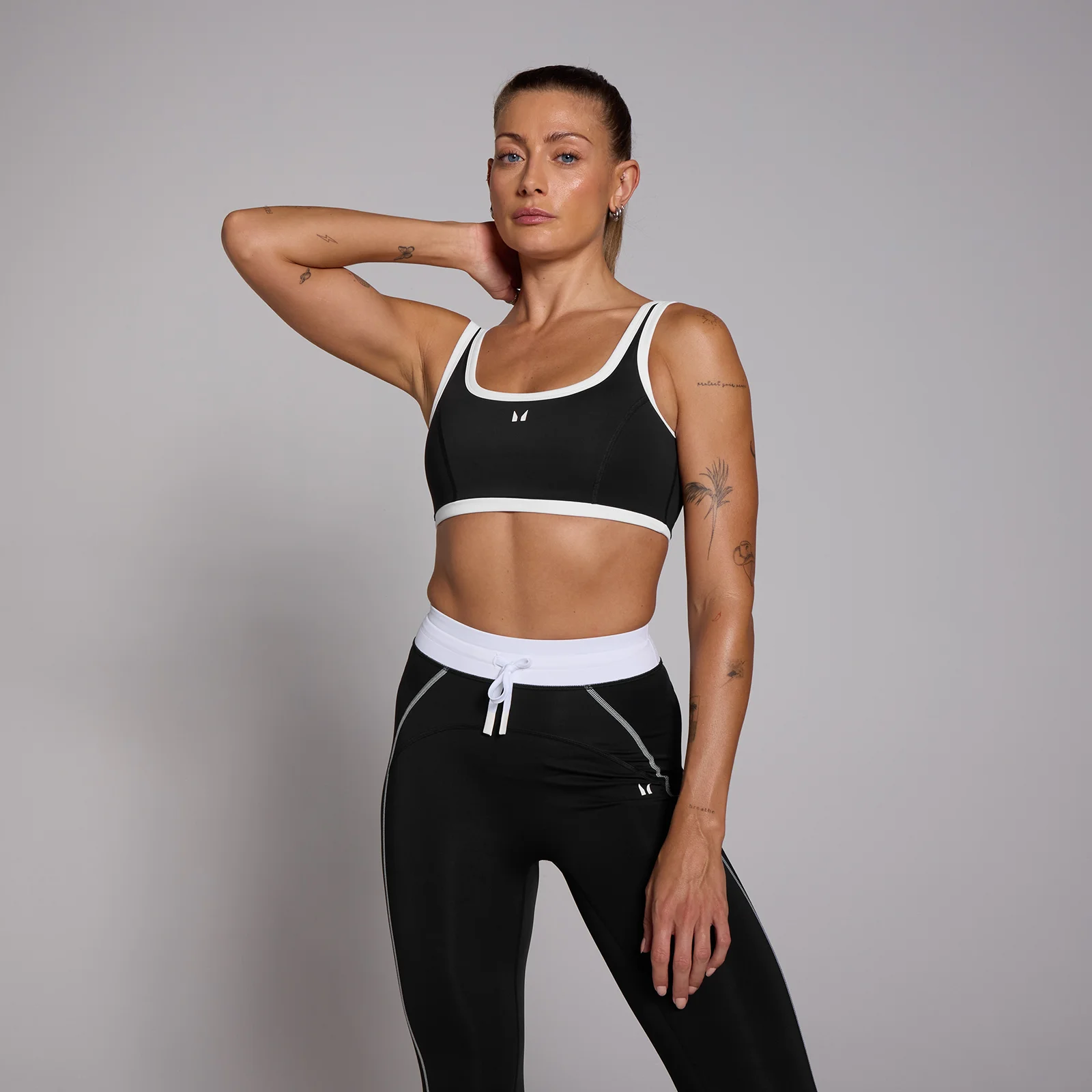 MP Women's Tempo Contrast Sports Bra – Black - XS Bild 1
