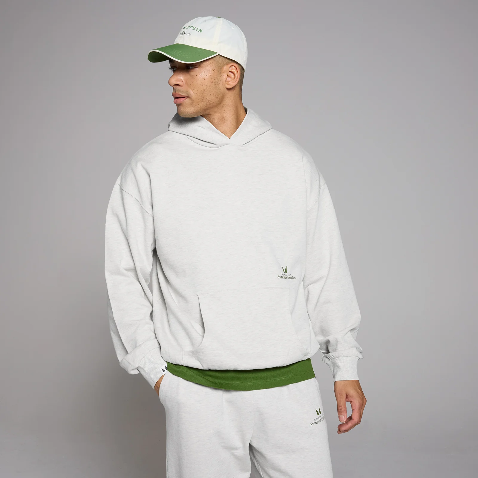 MP Lifestyle Oversized Hoodie – Grey Marl - S-M Bild 1