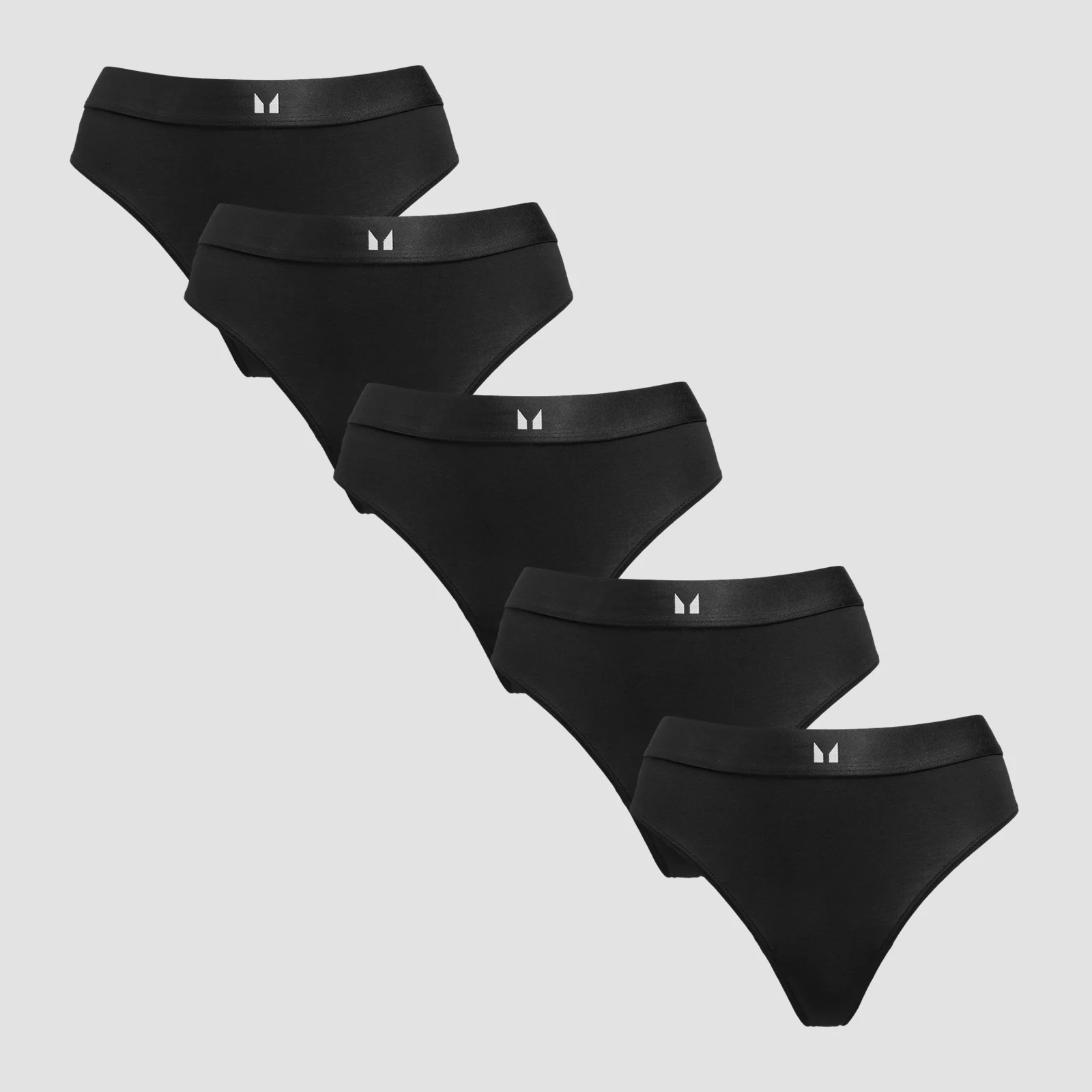 MP Women's Mid Rise Thong (5 Pack) - Black - L Bild 1