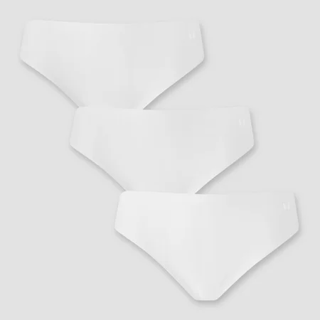 MP Women's Mid Rise No VPL Bikini Brief (3-pack) – White