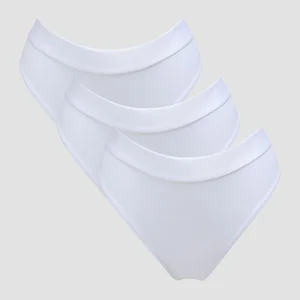 MP Women's Mid Rise Bikini Brief (3-pack) – White - Size L