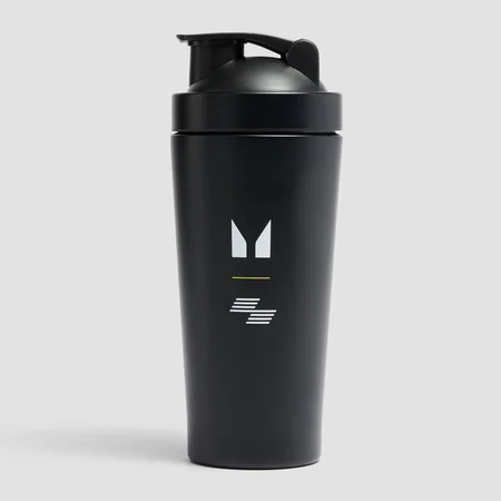 Myprotein Hyrox Recycled Metal Shaker – Black