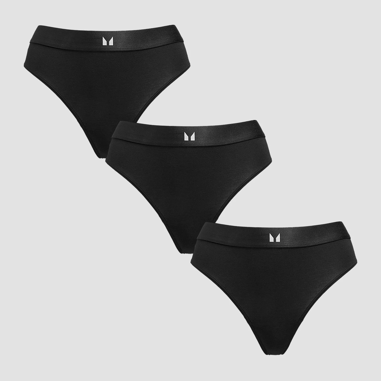 MP Women's Mid Rise Thong (3 Pack) - Black - S Bild 1