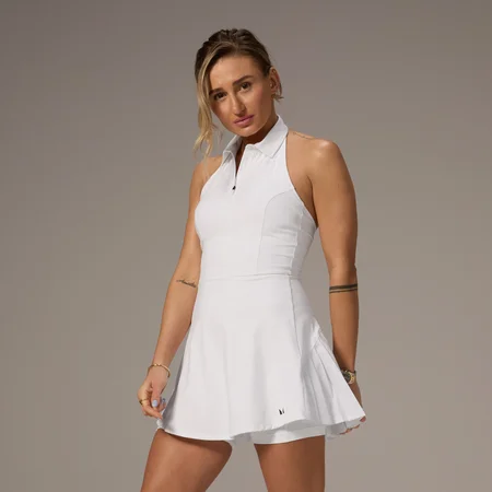 MP X Tatiana Collared Tennis Dress – White
