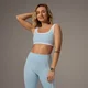 MP X Tatiana Contrast Square Neck Sports Bra – Light Aqua