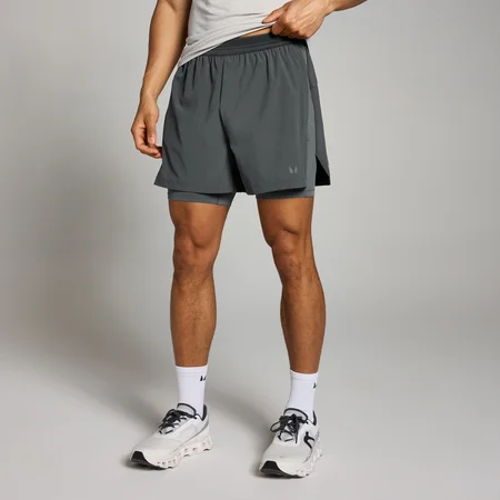 MP Men's Velocity 5-Inch 2 in 1 Shorts – Dark Grey