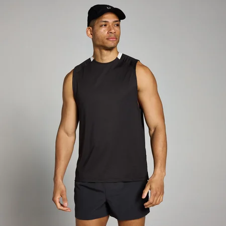 MP Men's Tempo Gridded Tank – Washed Black