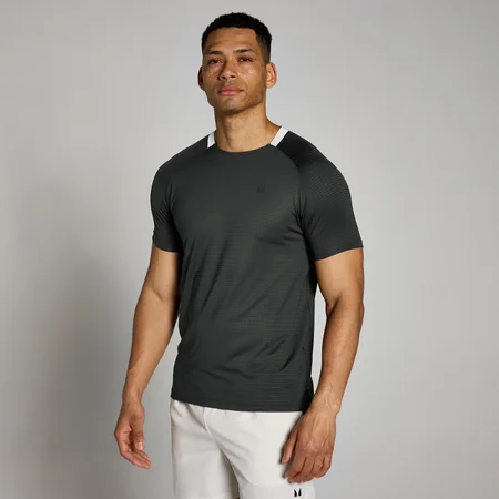 MP Men's Tempo Gridded Training Shirt – Washed Black