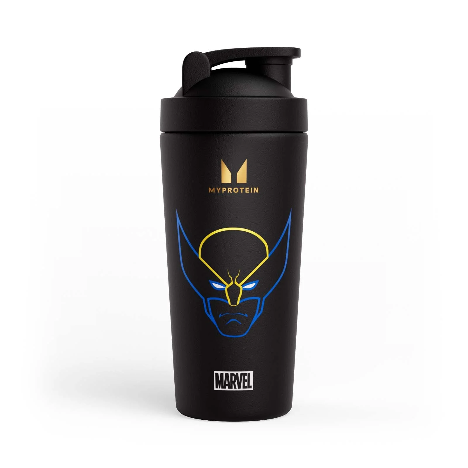 Myprotein Wolverine Recycled Metal shaker – Black Bild 1