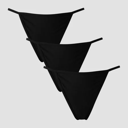 MP Women's Mid Rise G String (3-pack) – Black