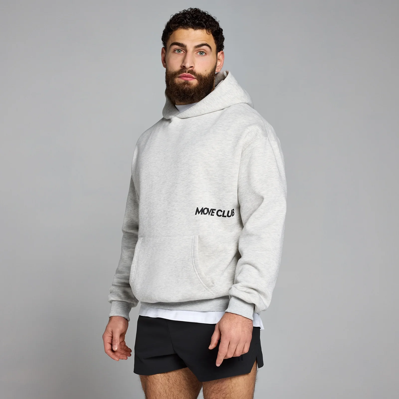 MP Men's Move Club Hoodie – Grey Marl - XXS-XS Bild 1
