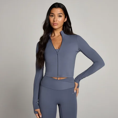 MP Women's Tempo Cropped Jacket – Charcoal Blue