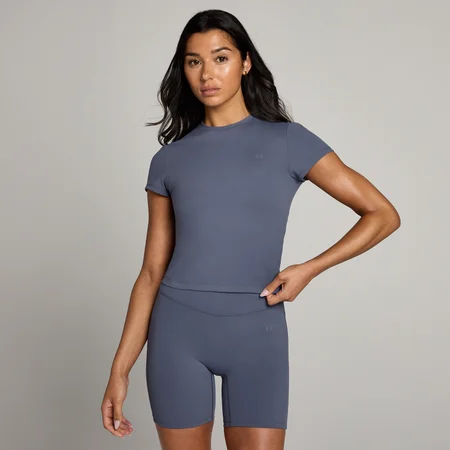 MP Women's Tempo Body Fit Short Sleeve T-Shirt – Charcoal Blue