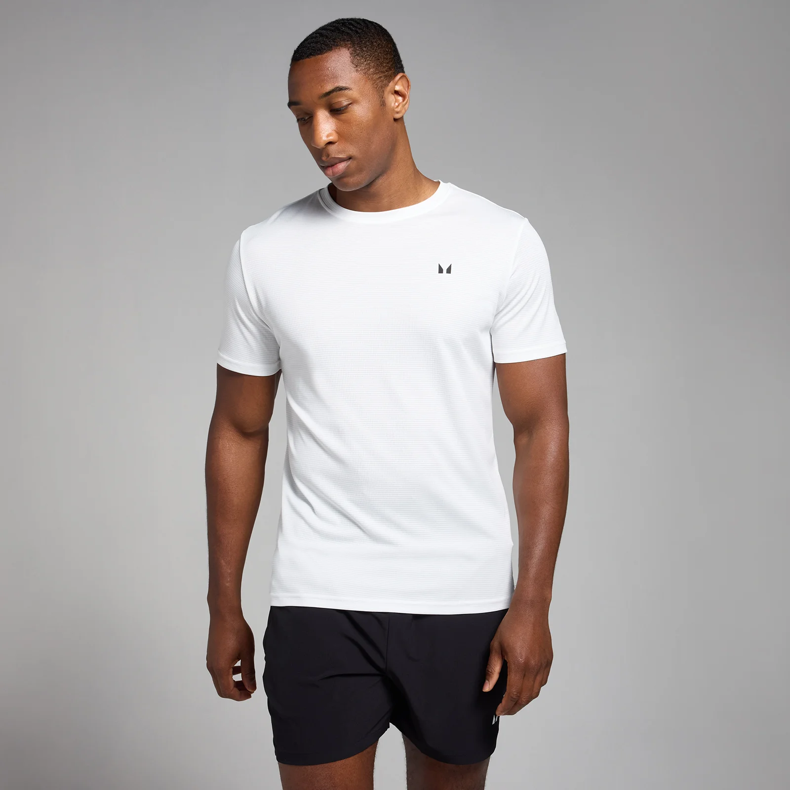 MP Men's Active Grid Training T-Shirt – White - XS Bild 1