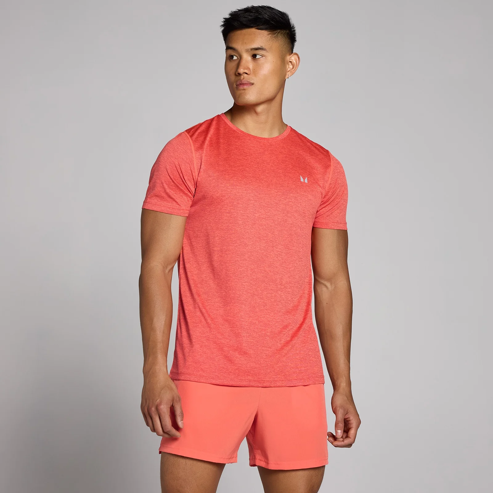 MP Men's Tempo Marl T-Shirt – Coral Red - XS Bild 1