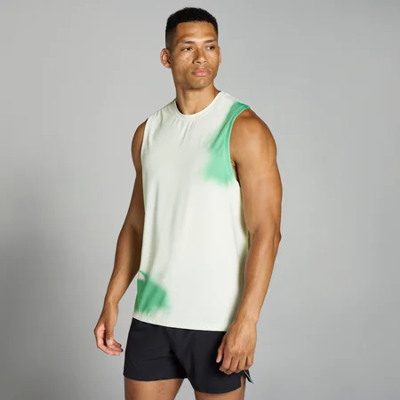 MP Men's Velocity Mesh Print Tank – White