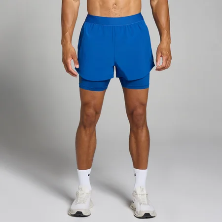 MP Men's Tempo 2 in 1 Shorts – Blå
