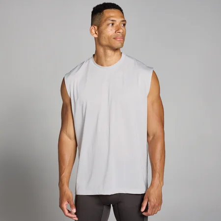MP Men's Tempo Oversized Mesh Training Tank – Soft Grey