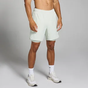 MP Men's Training 2 -in-1 Shorts – Misty Green - Size XS